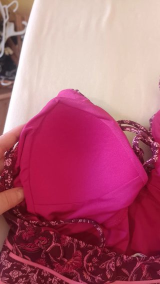 Bañador mujer estampado violeta