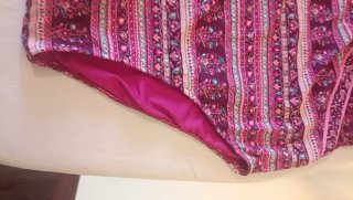 Bañador mujer estampado violeta