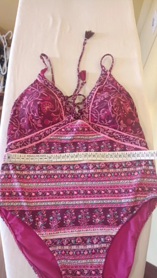 Bañador mujer estampado violeta