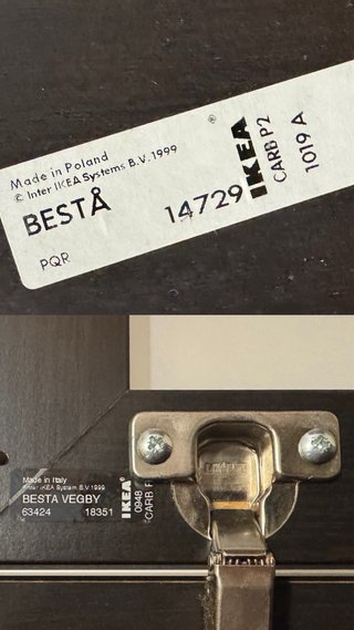Armário IKEA BESTÅ Preto com Portas