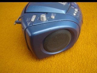 Boombox Radio Cassette CD Bench Azul