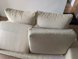Sofá de 2 plazas beige