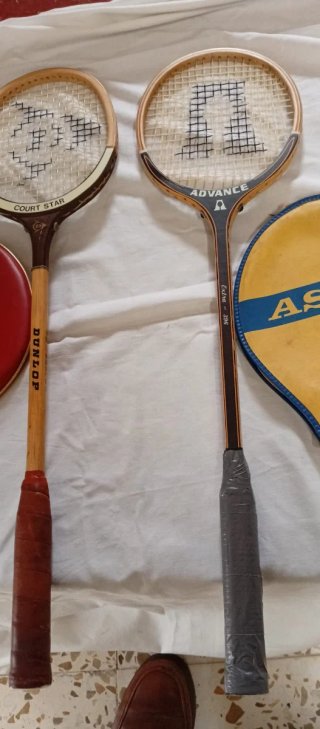 Pareja Raquetas Bádminton Dunlop y Asco