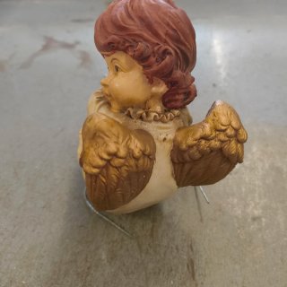 Statuetta angioletto vintage in ceramica