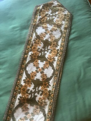 Runner da tavola floreale damascato