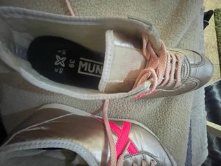 Deportivas Mujer Oro y Rosa