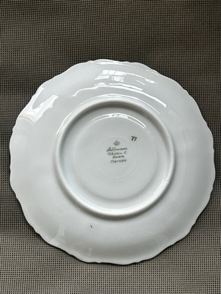 Piattino vintage porcellana oro e fiori