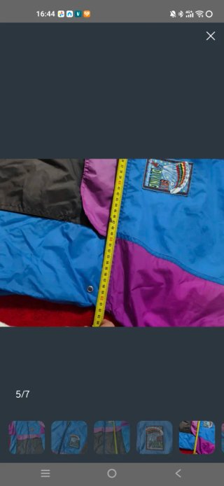 Chaqueta Vintage Azul y Rosa