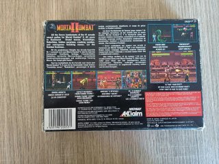 Mortal Kombat II Super Nintendo Cartuccia