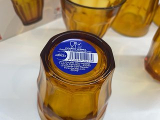 Vasos Duralex Picardie Ámbar (X6) Nuevos