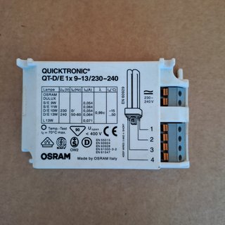 Balastro OSRAM QUICKTRONIC QT-D/E 9-13W