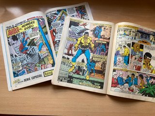 2 comics Spiderman & Power Man · Surco y vértice