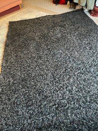 Alfombra Shaggy Leroy Merlin 160x230 Negro Gris -
