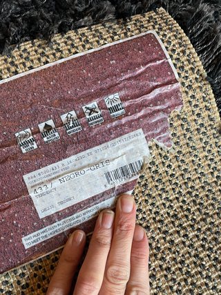 Alfombra Shaggy Leroy Merlin 160x230 Negro Gris -