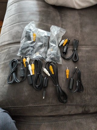 Cable AV Cámara Digital Mini-USB a RCA