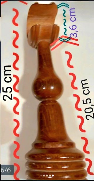 Soportes de madera para barras de cortinas