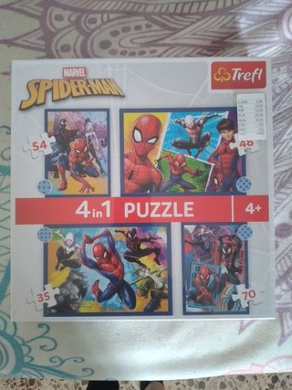 Puzzle 4 en 1 Spiderman Trefl