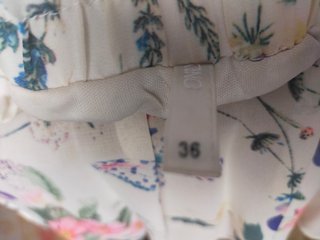 Falda plisada floral talla única