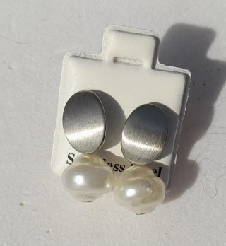Pendientes Plata y Perla