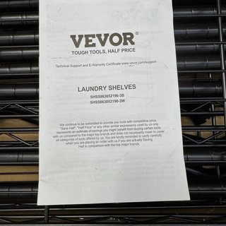 Estantería Metálica VEVOR Negra