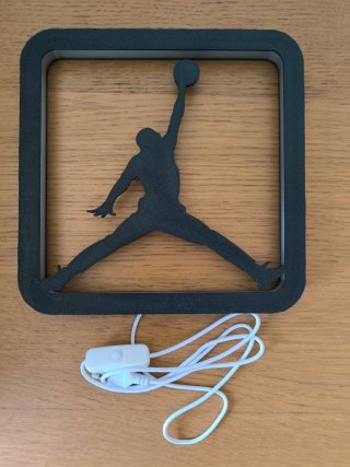 Candeeiro LED Jordan Preto