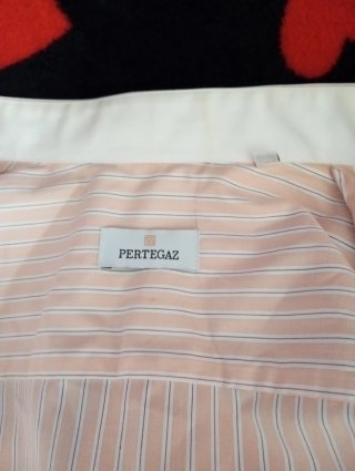 Camisa Pertegaz Talla 43/17 Rosa Rayas