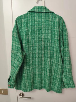 Chaqueta Zara cuadros verde
