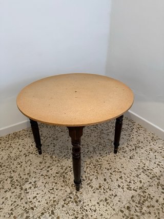 Mesa camilla redonda con 4 sillas