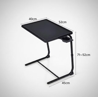Mesa Auxiliar Plegable Negra