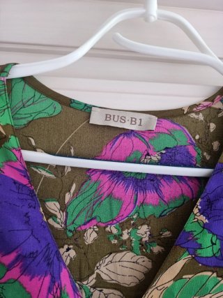 Vestido largo estampado floral