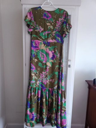 Vestido largo estampado floral