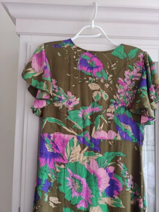 Vestido largo estampado floral