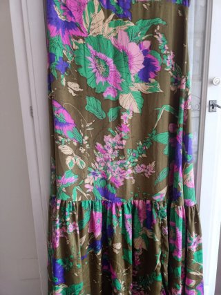 Vestido largo estampado floral
