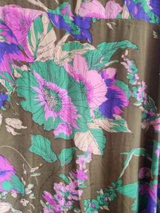 Vestido largo estampado floral