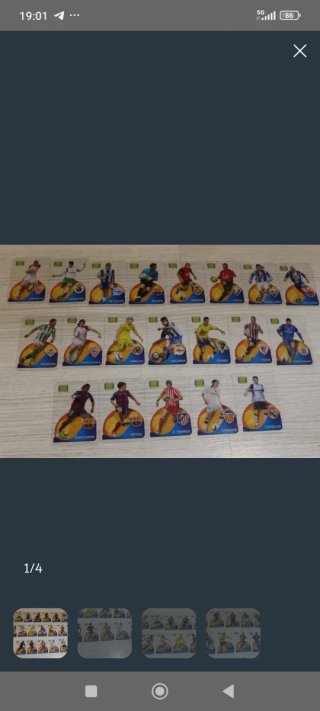 Cromos de fútbol liga danett pack