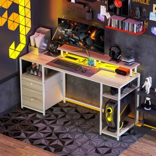 Escritorio moderno madera y metal