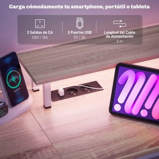 Escritorio moderno madera y metal