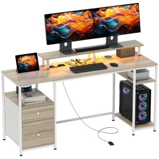 Escritorio moderno madera y metal