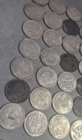 Lotto da 28 once silver plated + album