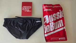 Bañador slip negro hombre AUSSIEBUM