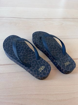 Sandalias Zara Animal Print Talla 39