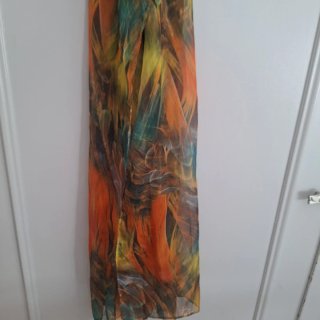 Fular estampado multicolor
