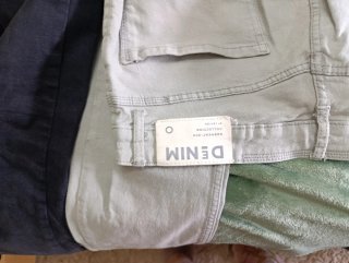 Lote 3 Pantalones Negro y Gris