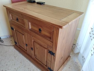 Mueble Salón Madera Maciza Estilo Mexicano