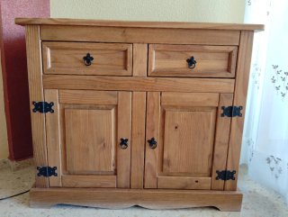 Mueble Salón Madera Maciza Estilo Mexicano