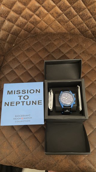 Omega x Swatch Mission To Neptune Azul