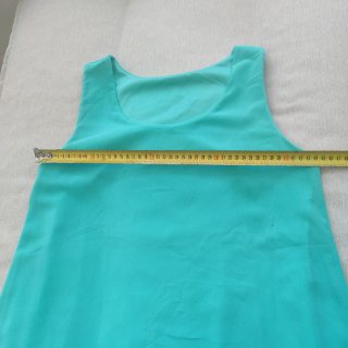 Vestido verde corto doble capa Talla M