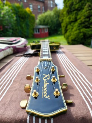 Richwood RE-129 Les Paul verde dorada Epiphone
