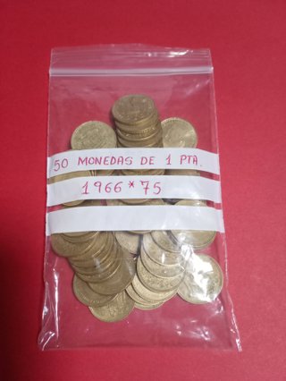 150 M. 1966*70*74*75 de 1 Pta. Antiguas Franco.