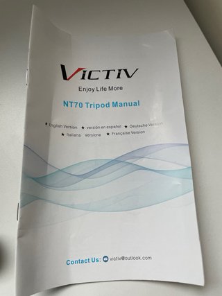 Trípode Victiv 185 cm para móvil y cámara